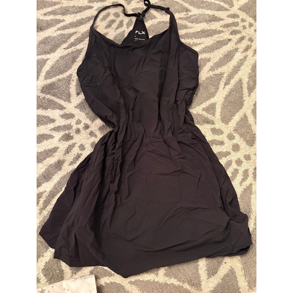 Black FLX Mini Tennis Workout Dress